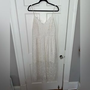 White Lace MIDI Dress ASTR the label